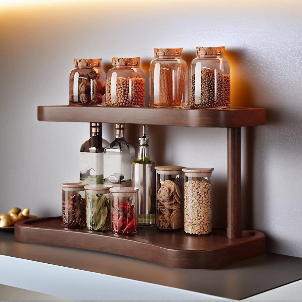 Cup holder desktop storage rack countertop double-layer storage rack tea set rack coffee cup water cup desk display rack