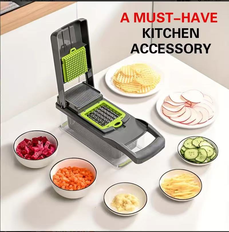 1 set of 16-in-1 multifunctional vegetable and fruit cutter cross-border vegetable cutter handy gadget slicer potato grater kitchen for home