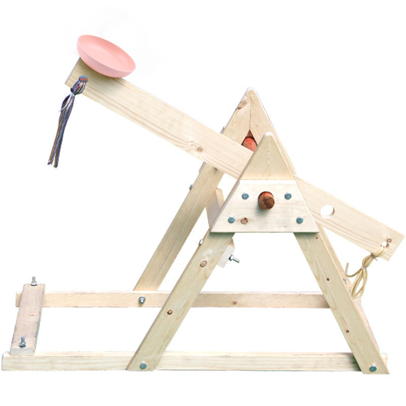 Outdoor large catapult student science and technology small production scientific experiment hand assembly autumn summer camp equipment