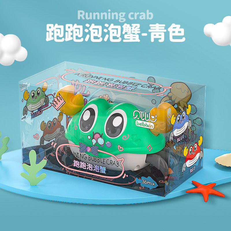 Kids' two-way pull-back car - durable, inertia-powered, crab-themed toy for baby boys - educational crawling cartoon toy