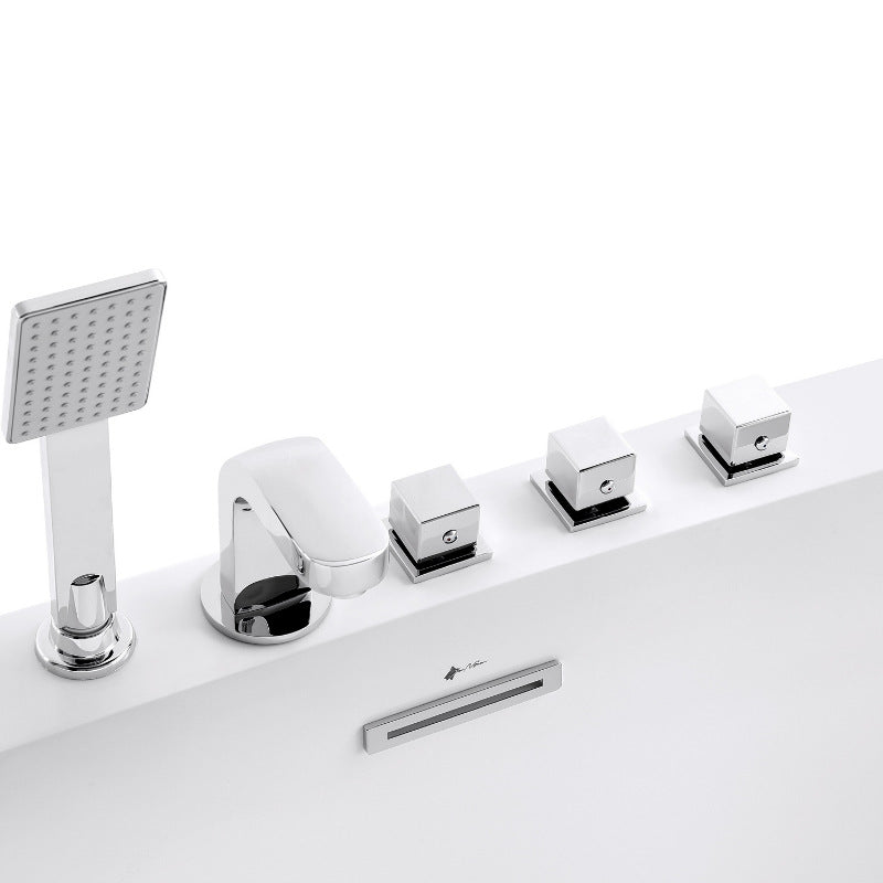 Sannora Saint Laurent bathroom small acrylic simple rectangular adult independent bathtub 1.6-1 meters