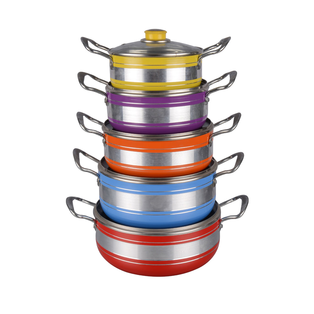 thickened double-ear soup pot 18-26cm non-stick household kitchen pot set gift aluminum pot pot