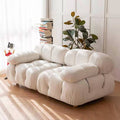 Mario cashmere sofa small apartment living room casual furniture combination square module casual fabric sofa