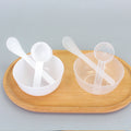 Zhiwei beauty salon spa tools mask bowl three-piece set plastic bowl mixing stick 10g flats measuring spoon