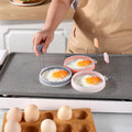 new arrival: round silicone egg ring - perfect for scrambled eggs, pancakes, and diy egg creations