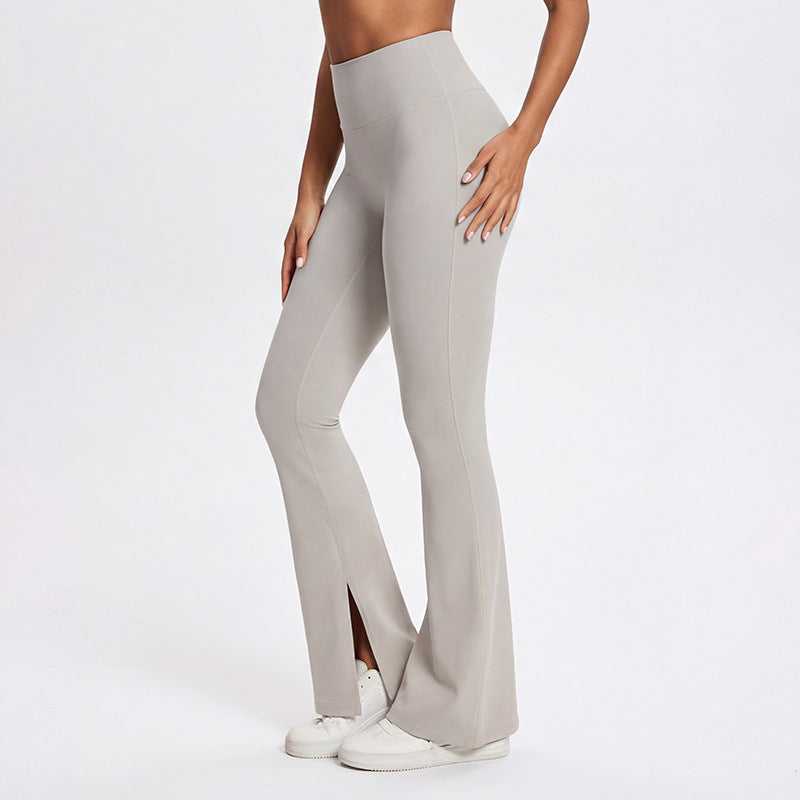 n66 yoga clothing factory wholesale peach butt lift nude sports suit pilates running fitness pants for women