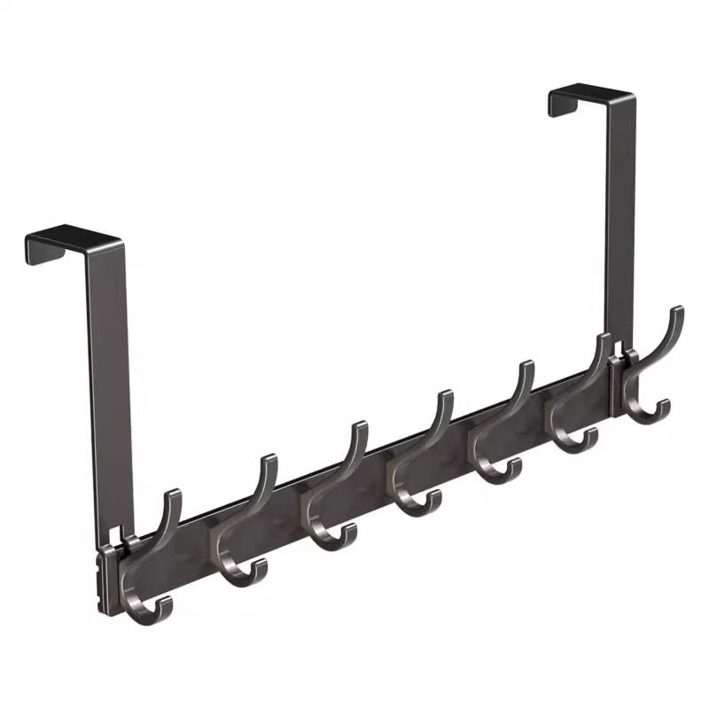 Over-the-door hook wall mount hanger - no drilling required - kitchen & bathroom damage-free storage organizer - clothes hanger & organizer