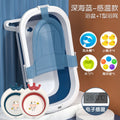 Temperature-sensitive deep sea blue + t-shaped bath net + 2 washbasins + gift set