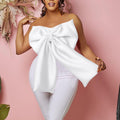 D335women tops european and american women's sexybows wrap chest african off shoulder easiest for match short tops shirt
