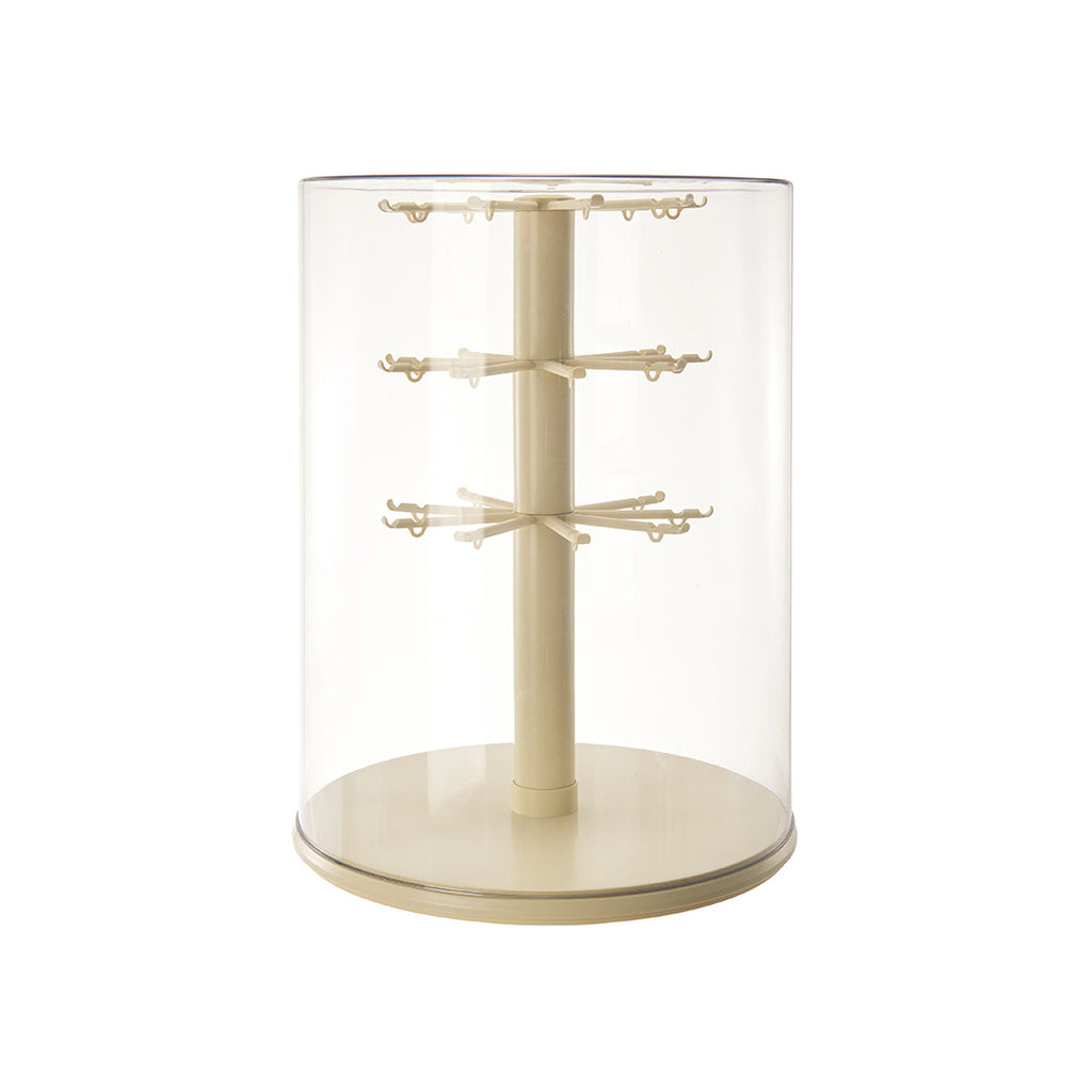 Rotating blind box figure storage display box transparent labubu plush doll rabub pendant display rack