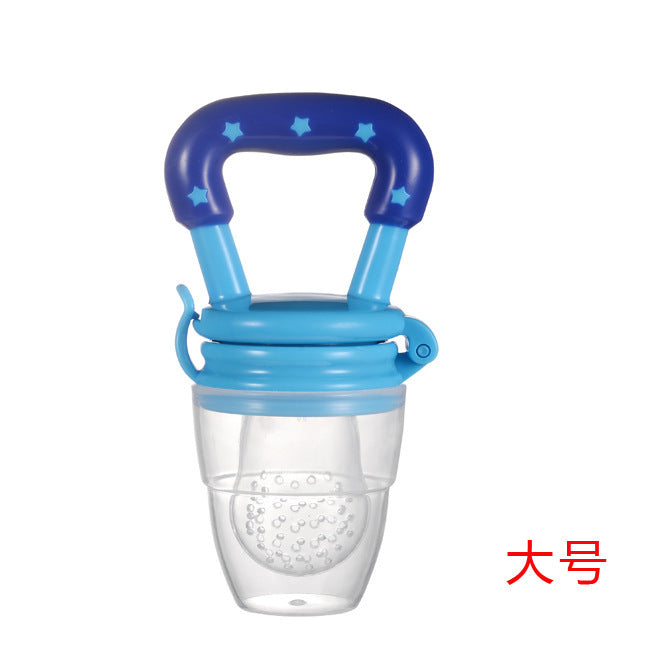 Factory custom baby bite children's complementary food fruit and vegetable Le Baobao silicone mesh bag pacifier feeding tableware