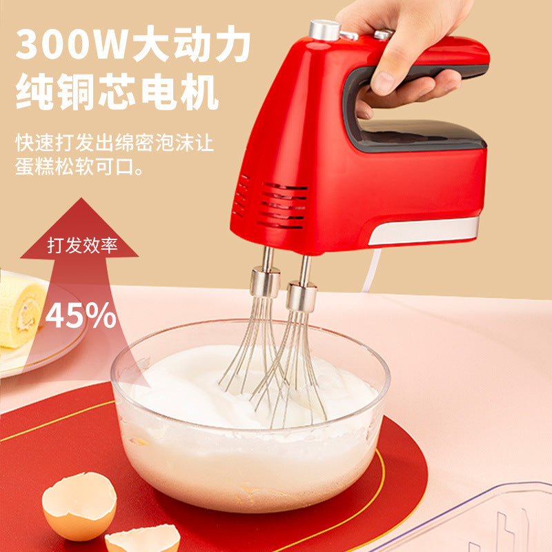 Factory direct: household electric hand mixer - fast, 5-speed, low noise, powerful motor - new kitchen appliance recommended
