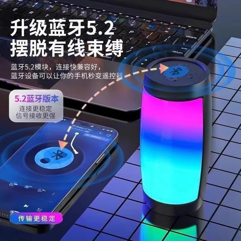 Bluetooth speaker - portable wireless mini speaker with deep bass, high-fidelity sound, and pc connectivity
