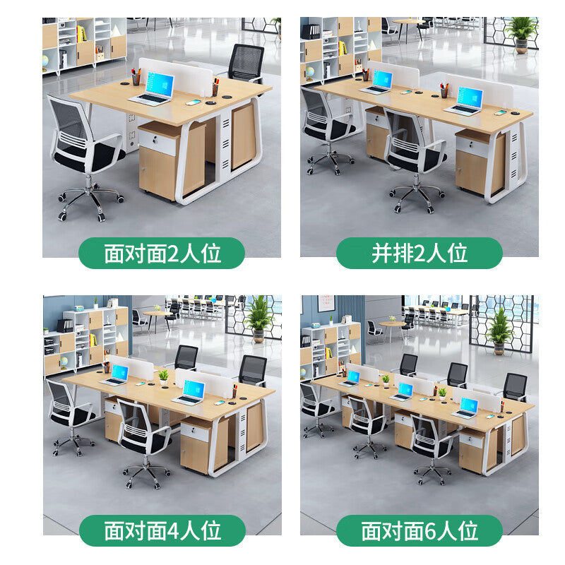Saint li office desk and chair set - modern minimalist design for financial professionals, ideal for office workstations, cubicles, and private workspaces