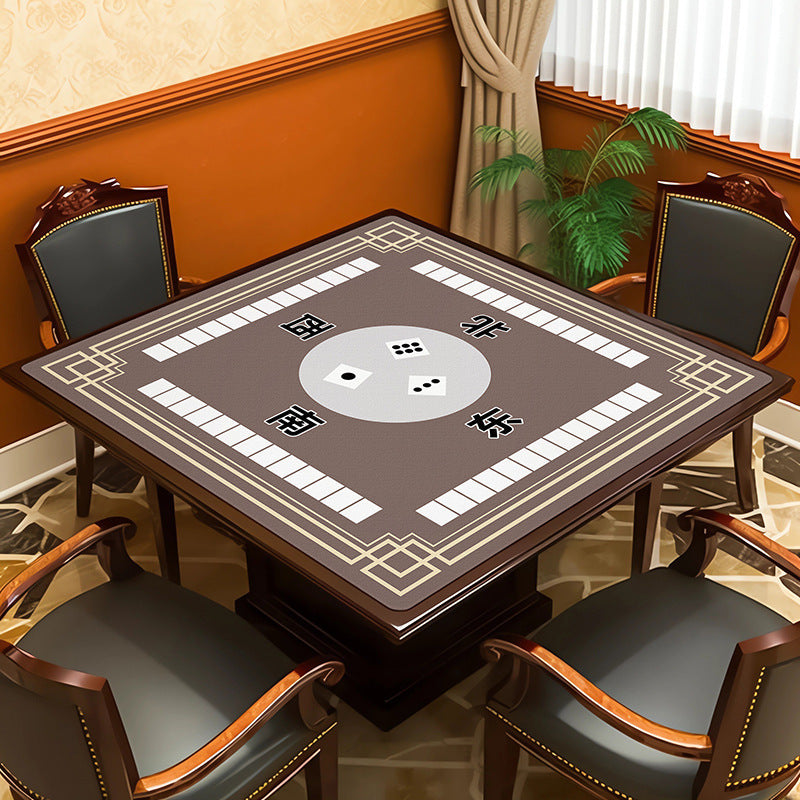 Square mahjong table mat - absorbent, non-slip, and silent - ideal for mahjong parlors, poker rooms, and gaming tables - also suitable as a dining table mat