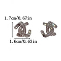 High-end micro-embedded diamond asymmetrical earrings accessible luxury socialite niche style design trendy exquisite easiest for matchelegant earrings