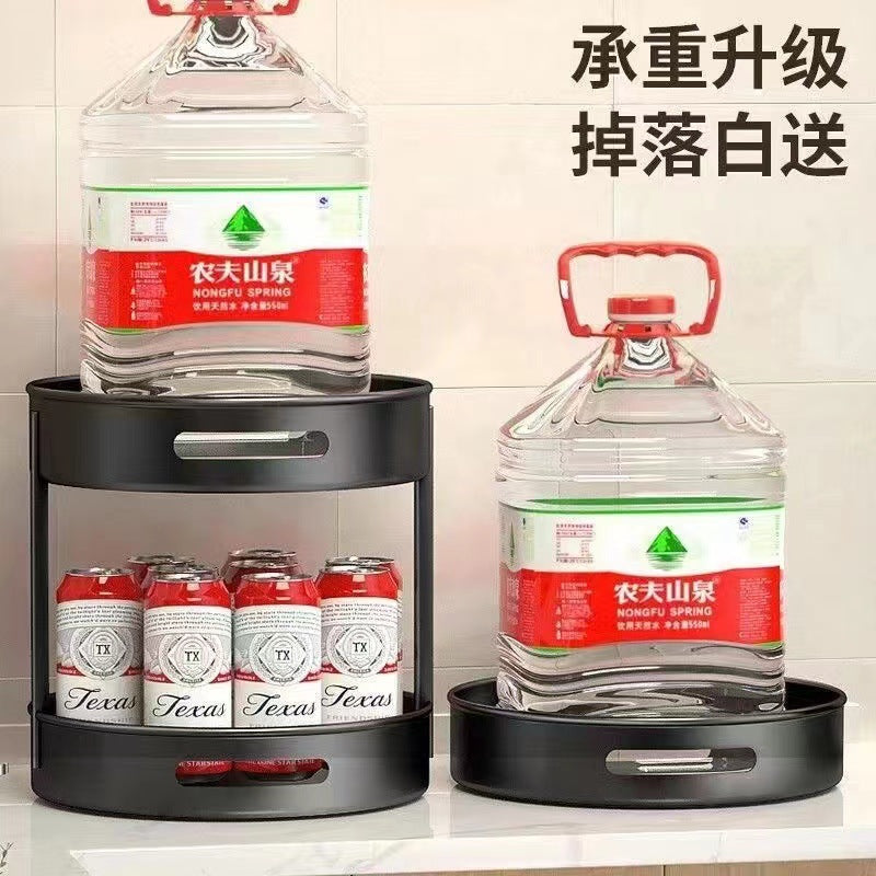 360-degree rotating spice rack - kitchen seasoning organizer, multi-functional condiment storage box and shelf