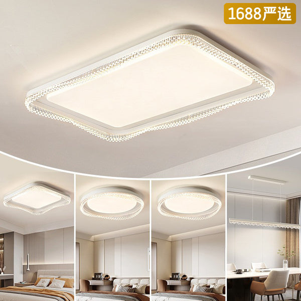 [Strict Selection] Full Spectrum Eye Protection Modern Simple Crystal Bedroom Ceiling Lights Zhongshan Whole House Smart Package
