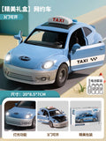 Large taxi toy for boys - inertia-powered, sound & light, educational, opening doors, car, baby birthday gift