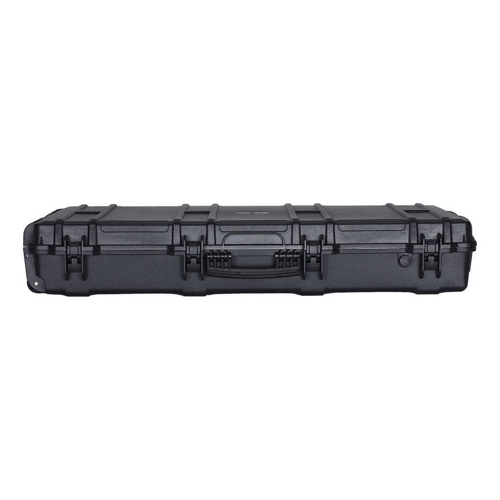 Roof protection box Long plastic portable tool box Fishing rod storage box Large equipment Instrument box with wheels can be towed