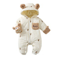 Super cute baby onesie, perfect for fall and winter. this padded, thickened romper is ideal for both baby boys and girls. a cozy, fleece-lined outfit for newborns, perfect for outings