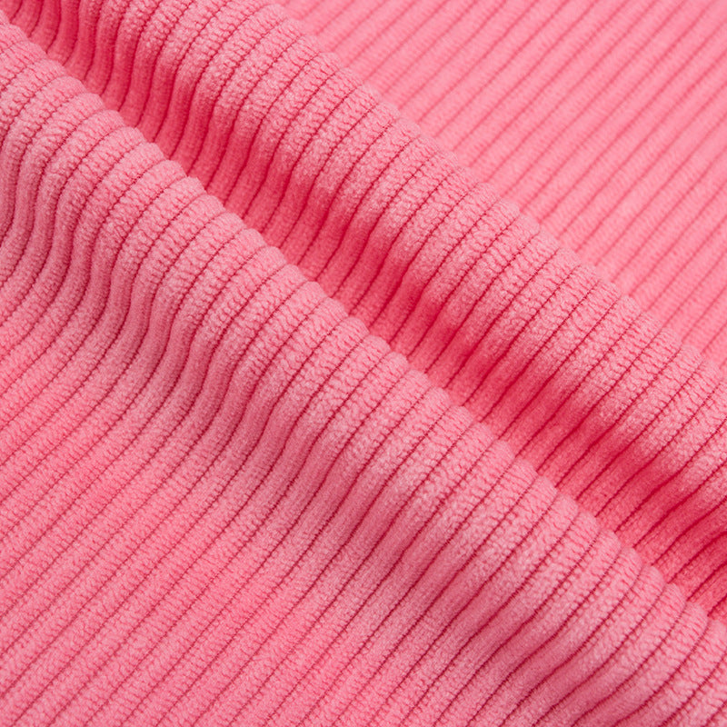 Elastic warp knitted 8 corduroy fabrics, all-polyester 8-pit corduroy bags, sofa throw pillows, clothing strips