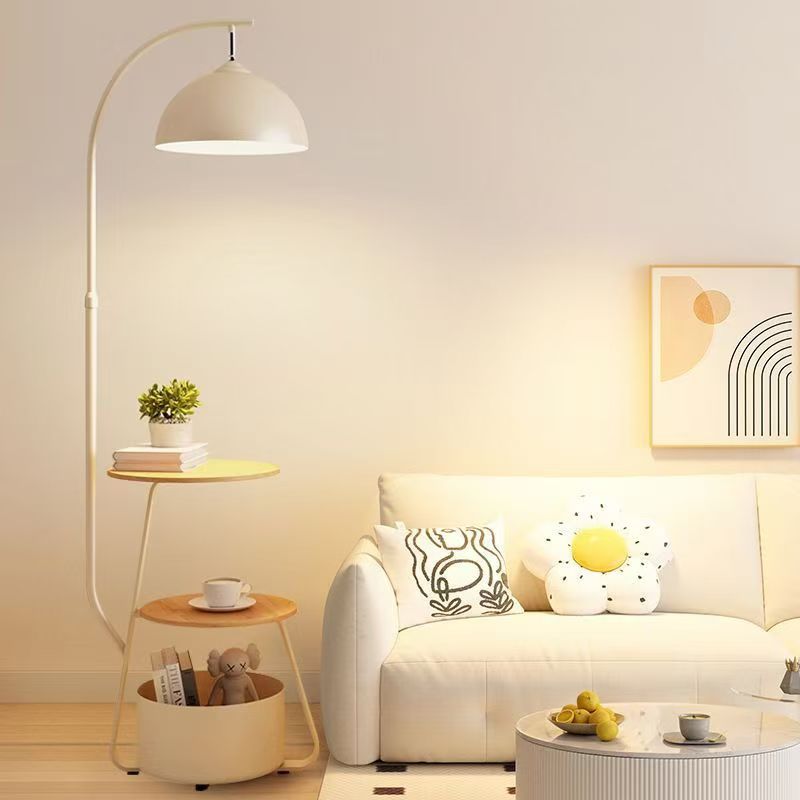 Nordic light luxury cream style living room sofa side table floor lamp bedroom bedside study storage chinoiserie vertical floor lamp
