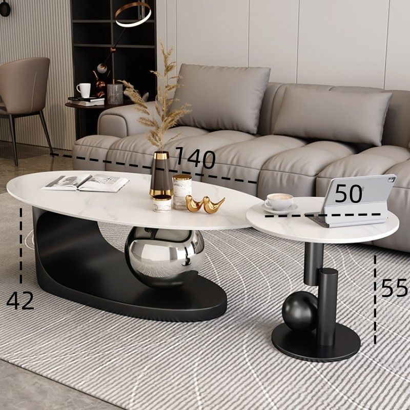 Rock slab coffee table classyaccessible luxury oval coffee table small apartment modern casual small table coffee table living room for home