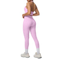 New halter neck backless sports bra set - cloud-soft compression high-waisted butt-lifting yoga outfit - quick-dry running & fitness apparel