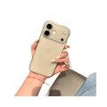 Light blue transparent large window suitable for instant change apple 17promax mobile phone case simple and clear iphone16 soft case