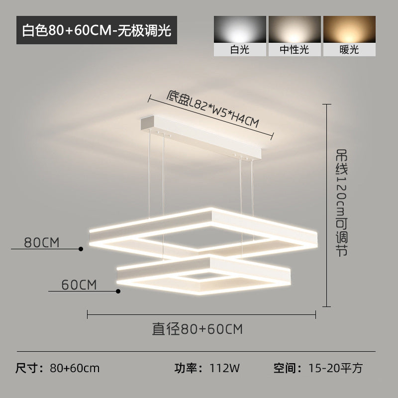 Lighting whole house package combination modern simple living room chandelier 2025 new minimalist atmosphere hall main light