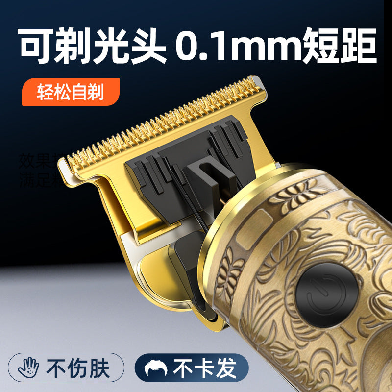 New arrivalfor homeengraving electric hairdresser digital display oil head shaving hair clipper washable for home hairdressing hair clipper