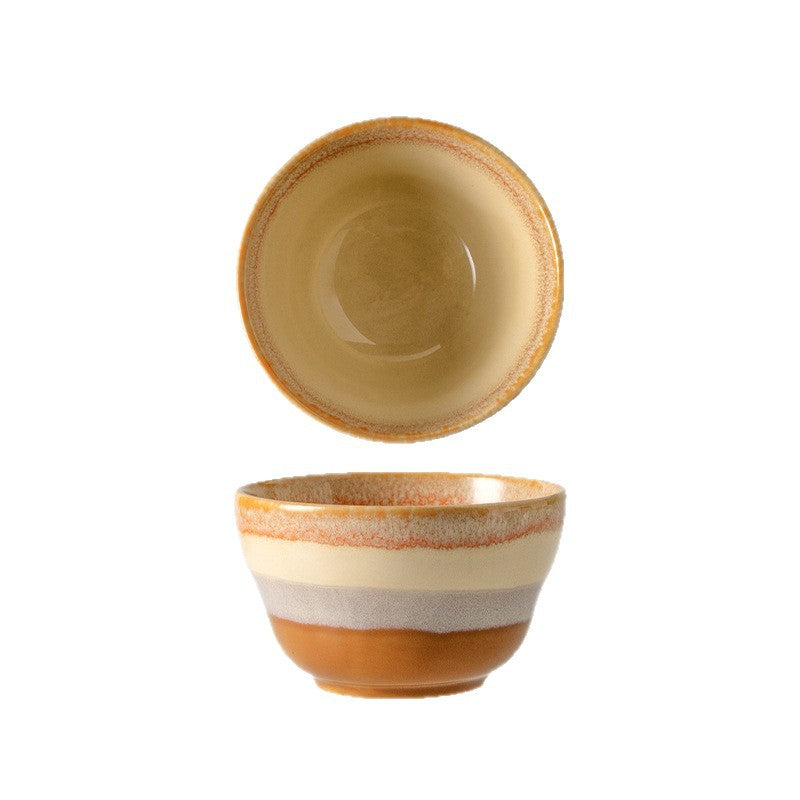 Japanese kiln personalized tableware restaurant hot pot restaurant small bowl fruit bowl good-looking cooking bowl for home rice small bowl