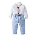 British style children's formal wear: autumn boy's suit for flower boys, little hosts, piano performances, and kindergarten events