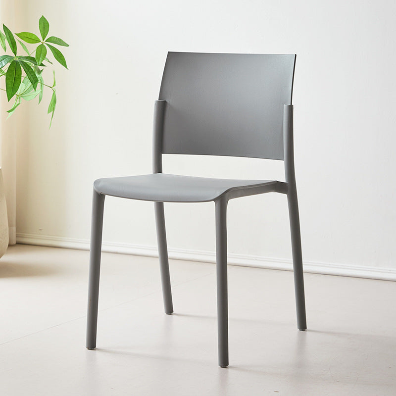 Nordic plastic chair dining table chair with armrests backrest stool restaurant commercial dining chair casual modern high backrest