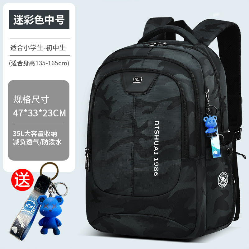 2026 new school backpack for middle and high school boys - extra large capacity, ergonomic, and lightweight