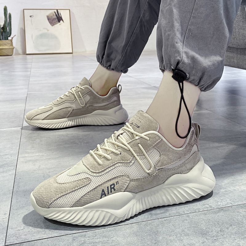 2025 new winter breathable korean style trendy mesh athletic men's shoes versatile casual spring running dad shoes