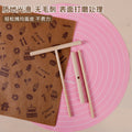 Pancake fruit rake round head bamboo dragonfly baking tool t-shaped omelette batter pancake scraper spatula cross-border