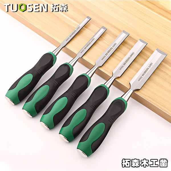 Tuosen Hardware Tools 10-25mm Woodworking Chisel Channel Steel Chisel Wood Carving Linyi Flat Chisel Flat Chisel Woodworking Chisel