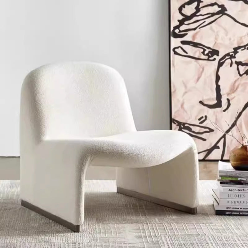Nordic cream style single sofa - perfect for small apartments, living rooms, b&bs, hotels, and casual lounging. minimalist modern bean bag chair