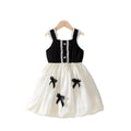 girls' summer sundress - korean style princess dress with bow, lace trim, and chic design
