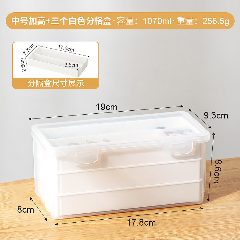 Multifunctional desk storage box Transparent desktop marker Stationery storage box Pencil plastic storage box with lid