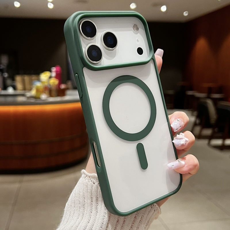 Suitable for apple 17air macaron magnetic new phone case iphone17pro simple anti-fall protective case