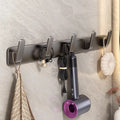 Wall-mounted clothes hooks for entryways, closets, bathrooms, kitchens, and home use. space aluminum, no-drill installation, multi-hook design