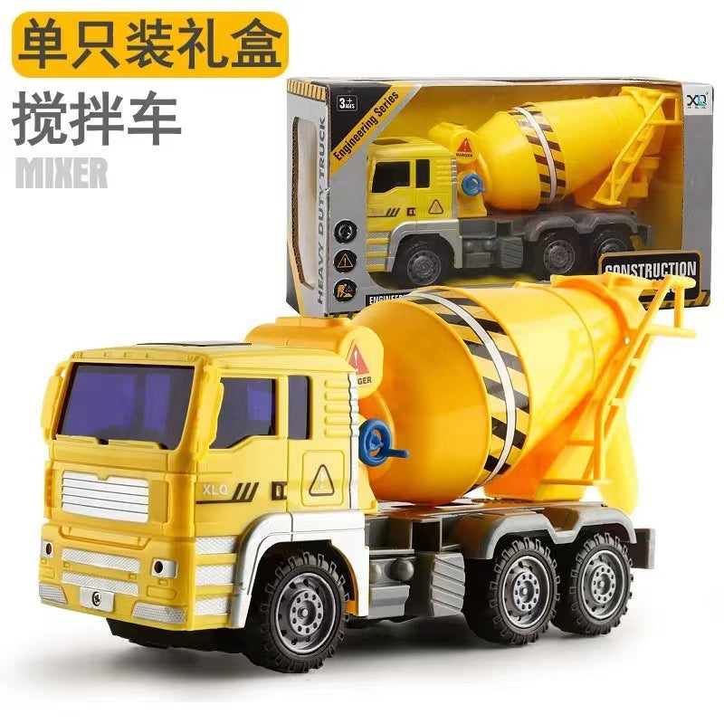Large boy single gift box inertia engineering tipping bucket fire fighting various toy car stall wholesale