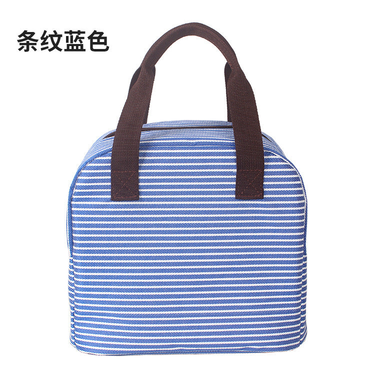 Customized lunch box waterproof portable thermal insulation bag aluminum foil large-capacity lunch box office workers storage with rice bento bag custom