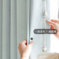 Shaoxing keqiao curtains fully blackout thickened japanese chenille cream modern casual living room bedroom curtains