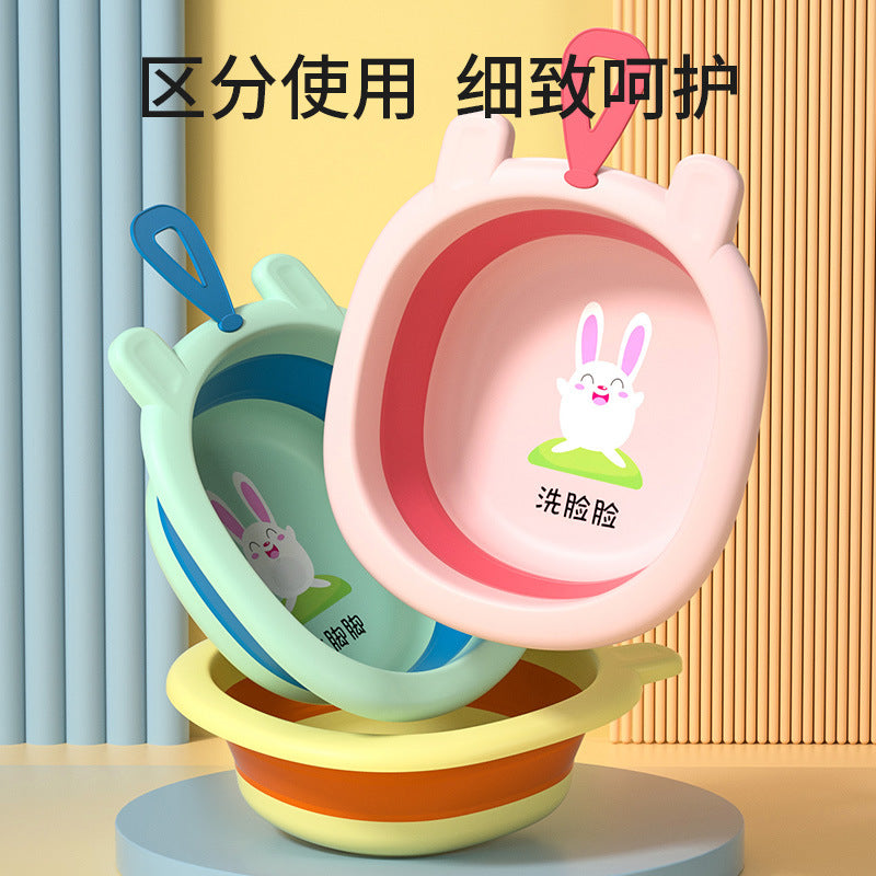 Baby wash basin - newborn & infant specially designed for washing face, bottom, and feet - collapsible