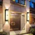 Solar powered waterproof wall light - up & down lighting - chinese style pillar/balcony outdoor garden villa luxury wall sconce