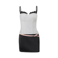 European and american style women's spring  new collection: elegant and alluring lace camisole top with cinched waist and fashionable bodycon skirt set